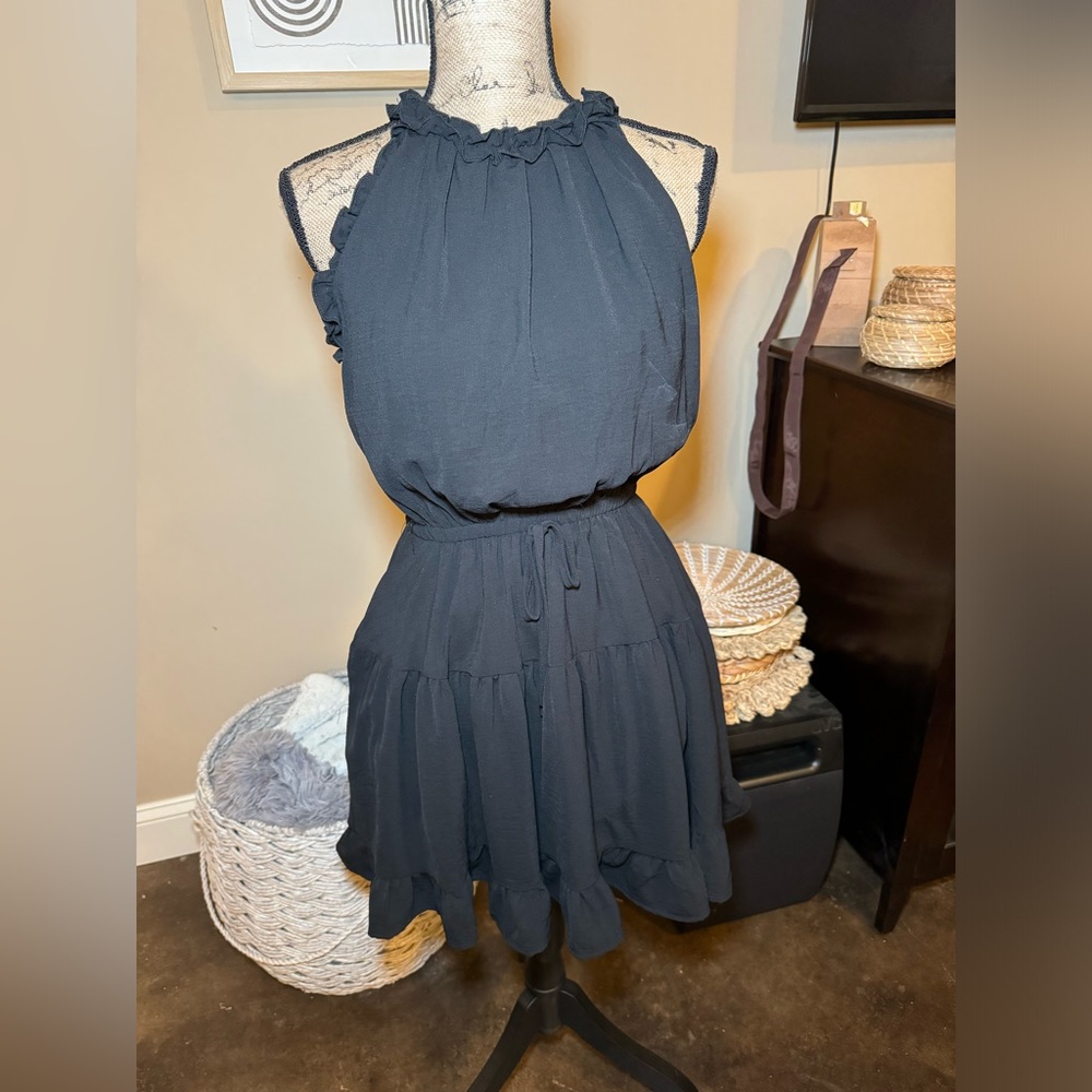 &Merci Blavk Dress with Pockets